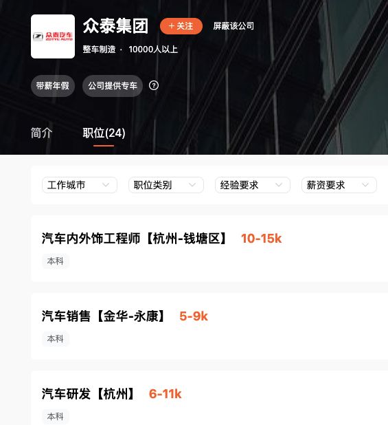 仍有超2亿元到期未偿还债务!众泰汽车内部人士确认已开启招聘:为复工复产做准备 仍有超2亿元到期未偿还债务!众泰汽车内部人士确认已开启招聘:为复工复产做准备