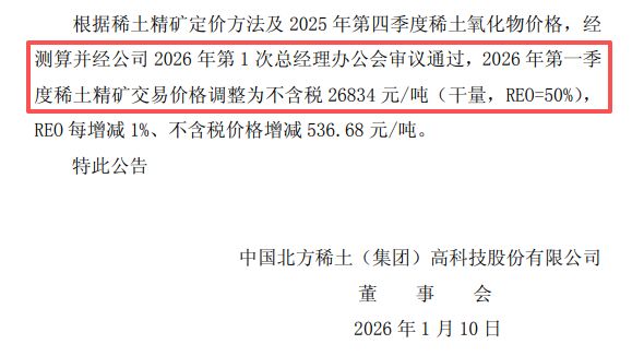 同比扭亏为盈！中稀有色2025年预盈超1亿元